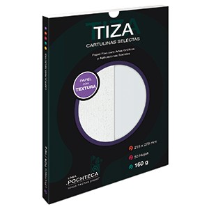 CARTULINA TIZA 160 GRAMOS TAMANO CARTA 50 HOJAS
