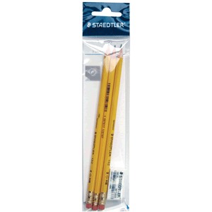 LAPIZ STAEDTLER No2 3 PIEZAS MAS GOMA GRATIS