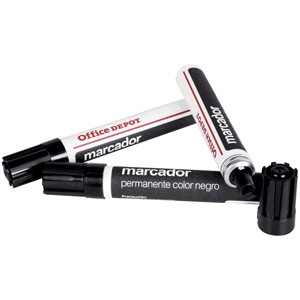 MARCADOR PERMANENTE NEGRO OFFICE DEPOT