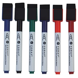 MARCADOR PARA PIZARRON CON BORRADOR VARIOS COLORES
