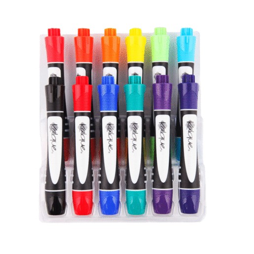 MARCADORES PARA PIZARRON 12 COLORES SURTIDOS