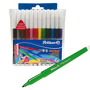 MARCADOR MARKANA COLORES SURTIDOS PELIKAN CON 12 P