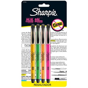 MARCATEXTOS SHARPIE COLORES SURTIDOS 4 PIEZAS