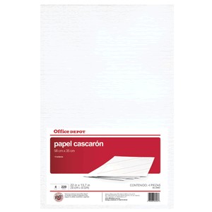 PAPEL CASCARON 4 OCTAVOS PAQUETE CON 4 OFFICE DEPOT