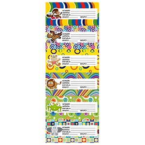 ETIQUETA ESCOLAR BABUKAS ANIMALES