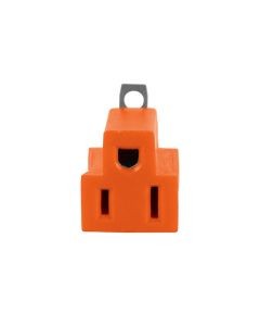 Adaptador naranja de plástico blister de 3 pz