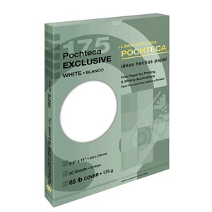 PAPEL EXCLUSIVE BLANCO CARTA 175 GR CON 50 POCHTECA