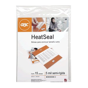 MICA TERMICA GBC TAMANO CARTA CON 15 PIEZAS