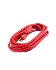 Extensión roja de 3 conductores, 4m