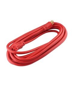 Extensión roja de 3 conductores, 7m