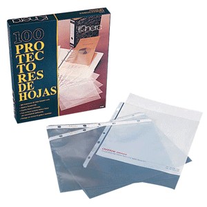 PROTECTOR DE HOJAS KINERA CARTA CON 100 PIEZAS