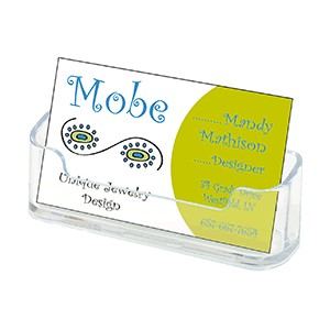 TARJETERO OFFICE DEPOT DE PLASTICO TRANSPARENTE