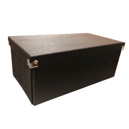 CAJA PARA ARCHIVO RIHAN PLEGABLE CUADRADA NEGRA