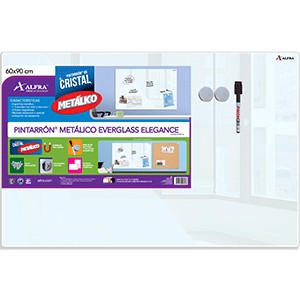 PIZARRON ALFRA METALICO EVERGLASS 60X90