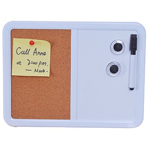 PIZARRON RED TOP DUO BLANCO Y CORCHO TAMANO CARTA