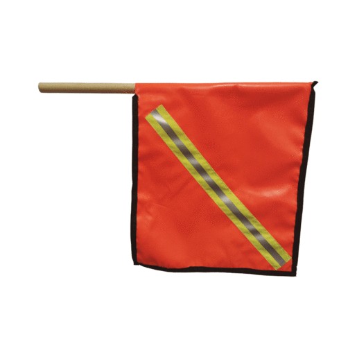 BANDERA DE LONA SILVERLINE 40X40 CON BASTON 60 CM