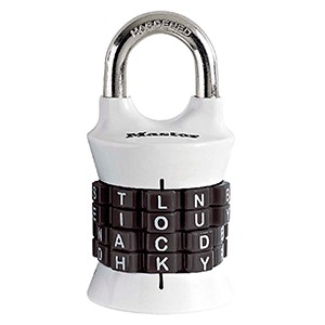CANDADO MASTER LOCK COMBINACION 4 DIGITOS LETRAS