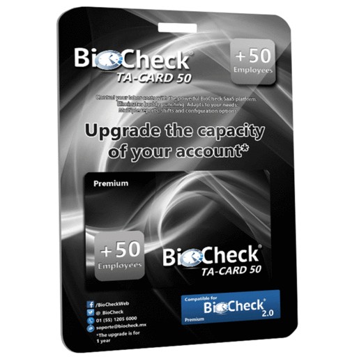 TARJETA BCW 50 EMPLEADOS PLATAFORMA PREMIUM 1 A