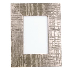 MARCO FRAGMENTS DE PLASTICO TEXTURA PLATINADO 4X6