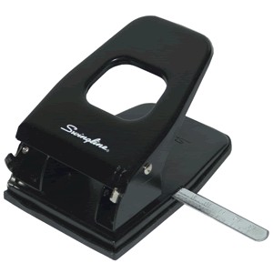 PERFORADORA 2 ORIFICIOS ACCO 390 AJUSTABLE NEGRA