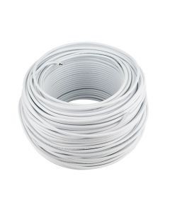 Cable ligero color blanco 12 AWG, 100m
