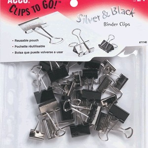 SUJETADOCUMENTOS ACCO CLIPS-TO-GO CON 24 PIEZAS
