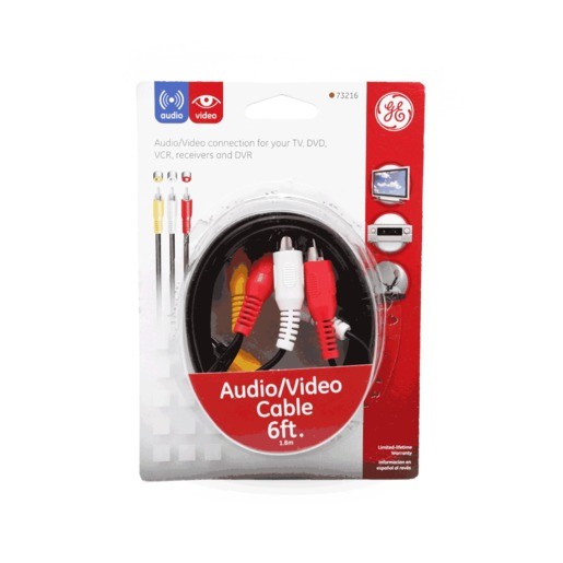 CABLE RCA GENERAL ELECTRIC (1.82 MTS, 3 CANALES)