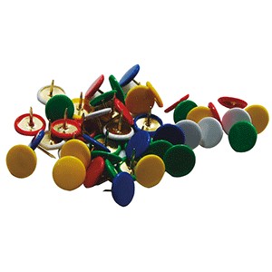 CHINCHETAS COLORES SURTIDOS EN CAJA CON 150 PIEZAS