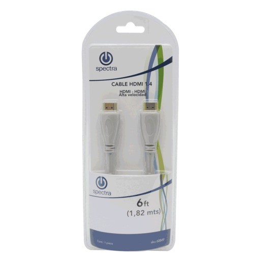 CABLE HDMI SPECTRA (1.82 MTS, PLATA)