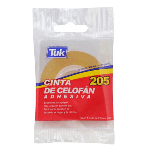 CINTA ADHESIVA TUK 205 12MM X 33M