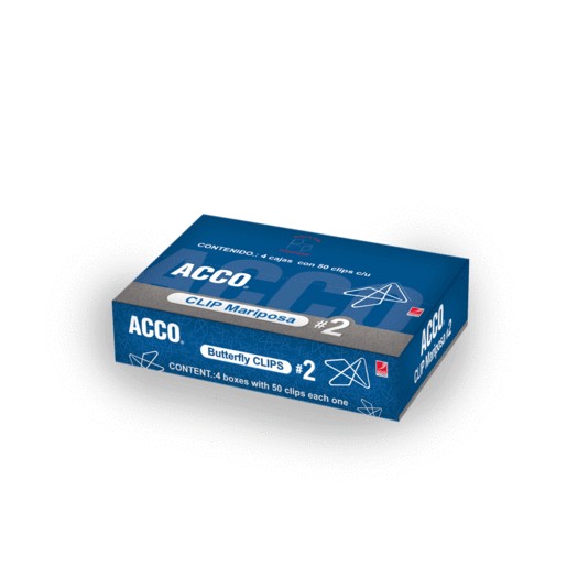 CLIP ACCO GOTICO No1 CAJA CON 100 PIEZAS