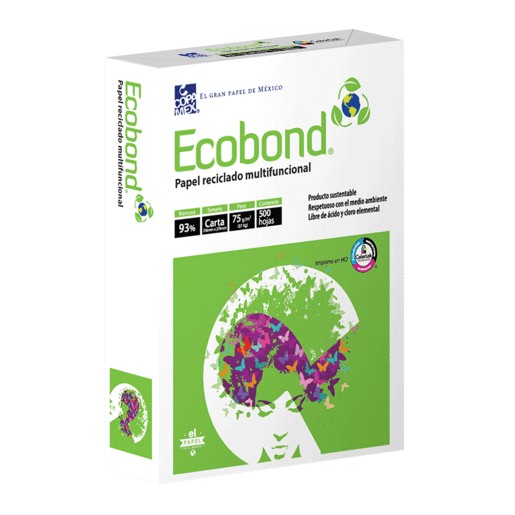 PAPEL ECOBOND RESMA TAMANO CARTA CON 500 HOJAS