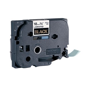 CINTA BROTHER TZ NEGRO/TRANSPARENTE 3/4 18MM