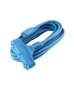 Extensión azul power block 3 conductores 7m