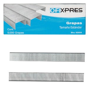 GRAPAS ESTANDAR OFIXPRES CON 5,000 PIEZAS