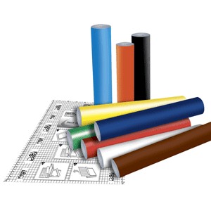 PLASTICO AUTOADHERIBLE AZUL CELESTE 45 CTMS X 2.5M