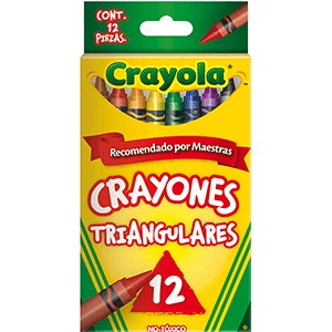 CRAYONES TRIANGULARES CRAYOLA COLORES SURTIDOS C12