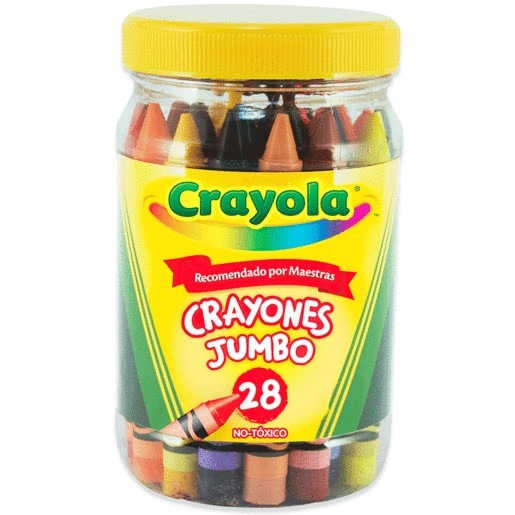 CRAYON JUMBO CRAYOLA BOTE C/28