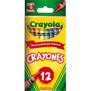 CRAYON ESTANDAR CRAYOLA COLORES SURTIDOS CAJA C/12