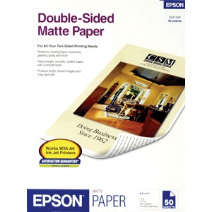 PAPEL FOTOGRAFICO MATE CARTA CON 50 HOJAS EPSON
