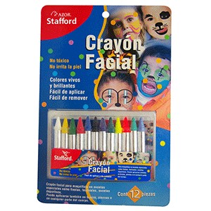 CRAYON FACIAL 12 COLORES STAFFORD