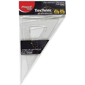 ESCUADRA PROFESIONAL CON BISEL DE 32 CTMS.