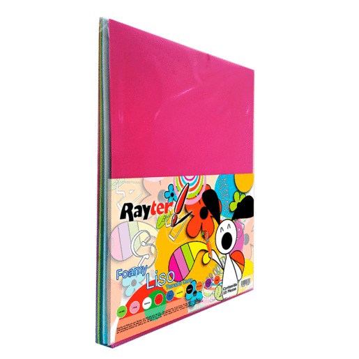 BOLSA DE FOAMY LISO CON 10 HOJAS