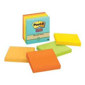 POST-IT FARMERS MARKET 3X3 5 PAQUETES CON 90 HOJAS