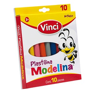 PLASTILINA PARA MOLDEAR VINCI COLORES SURTIDOS C10