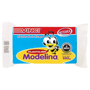 PLASTILINA AZUL CLARO BARRA CON 180 GRMS. VINCI