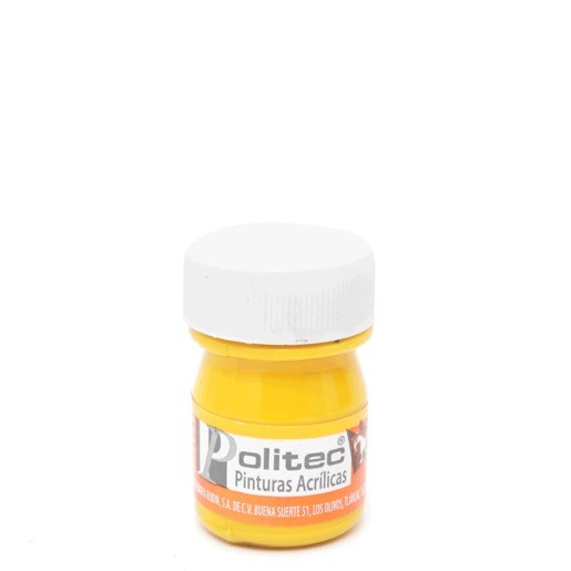 PINTURA ACRILICO POLITEC AMARILLO MEDIO No318 20ML