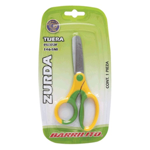 TIJERA ESCOLAR BARRILITO PARA ZURDOS