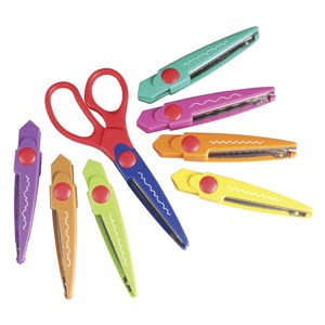 TIJERA 5IN CON 8 CORTES CREATIVOS OFFICE DEPOT