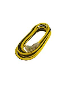 Extensión  amarilla de 3 conductores, 4m